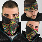 Panthers NAIDOC Week 2026 Personalised Neck Gaiter 50 Years of Deadly Aboriginal Art Black