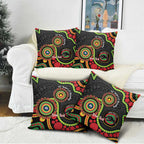Panthers NAIDOC Week 2026 Personalised Pillow Cover 50 Years of Deadly Aboriginal Art Black