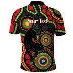 Panthers NAIDOC Week 2026 Personalised Polo Shirt 50 Years of Deadly Aboriginal Art Black