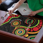 Panthers NAIDOC Week 2026 Personalised Puzzle 50 Years of Deadly Aboriginal Art Black