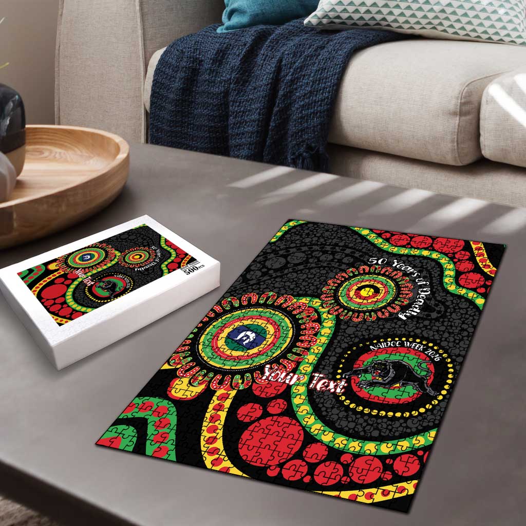 Panthers NAIDOC Week 2026 Personalised Puzzle 50 Years of Deadly Aboriginal Art Black