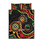 Panthers NAIDOC Week 2026 Personalised Quilt Bed Set 50 Years of Deadly Aboriginal Art Black