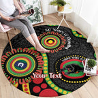 Panthers NAIDOC Week 2026 Personalised Round Carpet 50 Years of Deadly Aboriginal Art Black