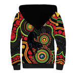 Panthers NAIDOC Week 2026 Personalised Sherpa Hoodie 50 Years of Deadly Aboriginal Art Black