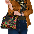 Panthers NAIDOC Week 2026 Personalised Shoulder Handbag 50 Years of Deadly Aboriginal Art Black