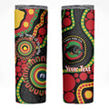 Panthers NAIDOC Week 2026 Personalised Skinny Tumbler 50 Years of Deadly Aboriginal Art Black