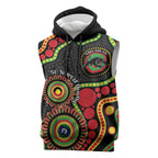 Panthers NAIDOC Week 2026 Personalised Sleeveless Hoodie 50 Years of Deadly Aboriginal Art Black
