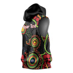 Panthers NAIDOC Week 2026 Personalised Sleeveless Hoodie 50 Years of Deadly Aboriginal Art Black