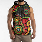 Panthers NAIDOC Week 2026 Personalised Sleeveless Hoodie 50 Years of Deadly Aboriginal Art Black