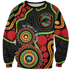 Panthers NAIDOC Week 2026 Personalised Sweatshirt 50 Years of Deadly Aboriginal Art Black
