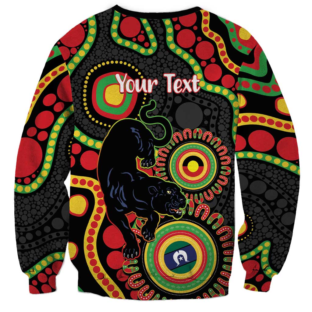 Panthers NAIDOC Week 2026 Personalised Sweatshirt 50 Years of Deadly Aboriginal Art Black