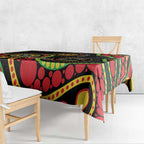 Panthers NAIDOC Week 2026 Personalised Tablecloth 50 Years of Deadly Aboriginal Art Black