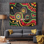 Panthers NAIDOC Week 2026 Personalised Tapestry 50 Years of Deadly Aboriginal Art Black