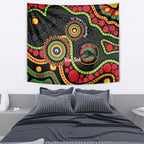 Panthers NAIDOC Week 2026 Personalised Tapestry 50 Years of Deadly Aboriginal Art Black