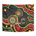 Panthers NAIDOC Week 2026 Personalised Tapestry 50 Years of Deadly Aboriginal Art Black