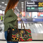 Panthers NAIDOC Week 2026 Personalised Travel Bag 50 Years of Deadly Aboriginal Art Black