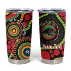 Panthers NAIDOC Week 2026 Personalised Tumbler Cup 50 Years of Deadly Aboriginal Art Black