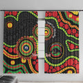 Panthers NAIDOC Week 2026 Personalised Window Curtain 50 Years of Deadly Aboriginal Art Black