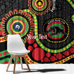 Panthers NAIDOC Week 2026 Personalised Window Curtain 50 Years of Deadly Aboriginal Art Black