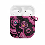 Panthers NAIDOC Week 2026 Personalised AirPods Case 50 Years of Deadly Aboriginal Art Pink