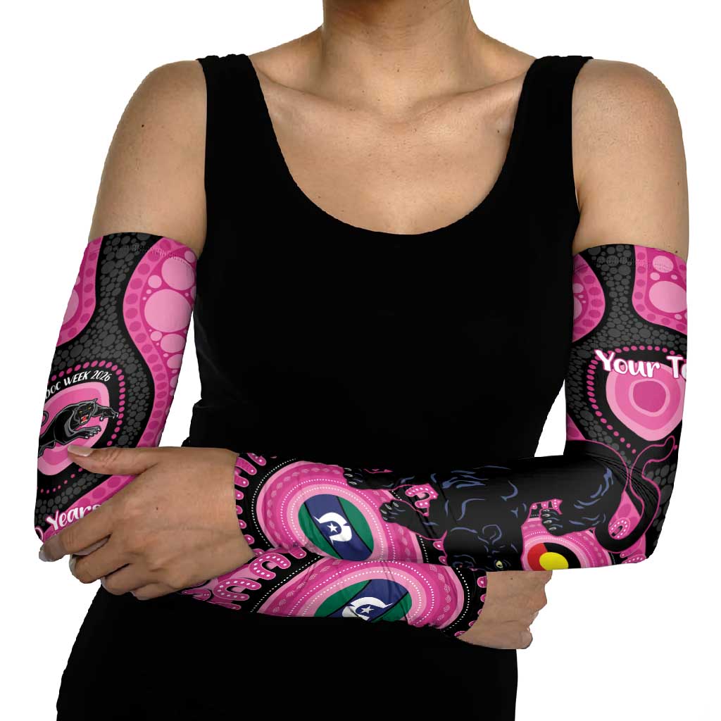 Panthers NAIDOC Week 2026 Personalised Arm Sleeves 50 Years of Deadly Aboriginal Art Pink