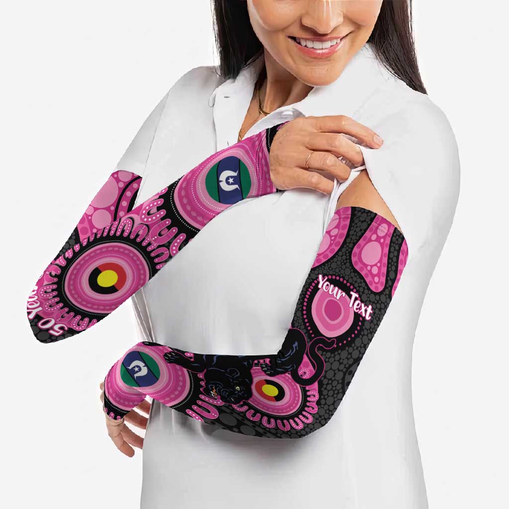 Panthers NAIDOC Week 2026 Personalised Arm Sleeves 50 Years of Deadly Aboriginal Art Pink
