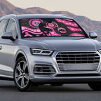 Panthers NAIDOC Week 2026 Personalised Auto Sun Shade 50 Years of Deadly Aboriginal Art Pink