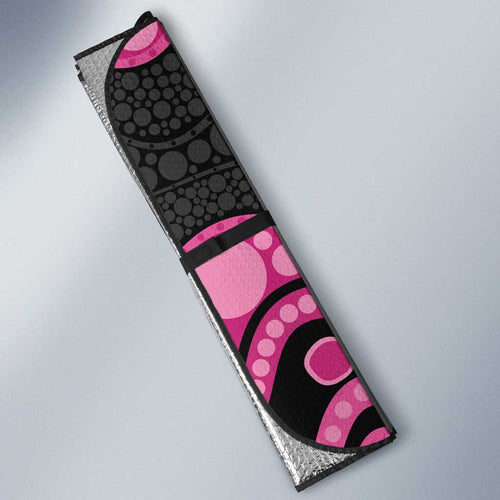 Panthers NAIDOC Week 2026 Personalised Auto Sun Shade 50 Years of Deadly Aboriginal Art Pink