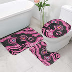 Panthers NAIDOC Week 2026 Personalised Bathroom Set 50 Years of Deadly Aboriginal Art Pink