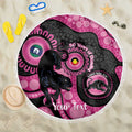 Panthers NAIDOC Week 2026 Personalised Beach Blanket 50 Years of Deadly Aboriginal Art Pink