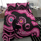 Panthers NAIDOC Week 2026 Personalised Bedding Set 50 Years of Deadly Aboriginal Art Pink