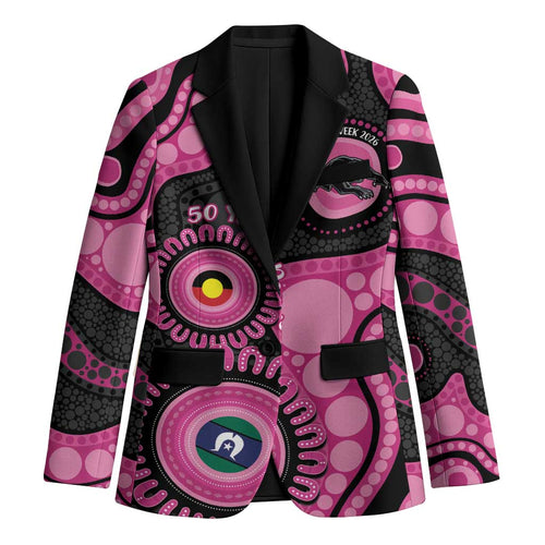 Panthers NAIDOC Week 2026 Personalised Blazer 50 Years of Deadly Aboriginal Art Pink