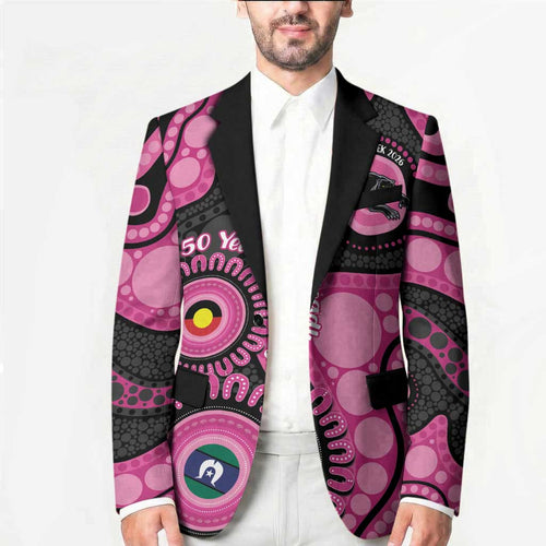 Panthers NAIDOC Week 2026 Personalised Blazer 50 Years of Deadly Aboriginal Art Pink