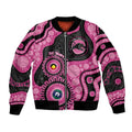 Panthers NAIDOC Week 2026 Personalised Bomber Jacket 50 Years of Deadly Aboriginal Art Pink