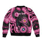 Panthers NAIDOC Week 2026 Personalised Bomber Jacket 50 Years of Deadly Aboriginal Art Pink