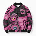 Panthers NAIDOC Week 2026 Personalised Bomber Puffer Jacket 50 Years of Deadly Aboriginal Art Pink