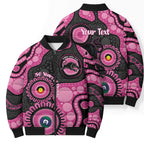 Panthers NAIDOC Week 2026 Personalised Bomber Puffer Jacket 50 Years of Deadly Aboriginal Art Pink