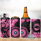 Panthers NAIDOC Week 2026 Personalised 4 in 1 Can Cooler Tumbler 50 Years of Deadly Aboriginal Art Pink