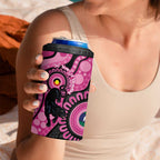 Panthers NAIDOC Week 2026 Personalised 4 in 1 Can Cooler Tumbler 50 Years of Deadly Aboriginal Art Pink