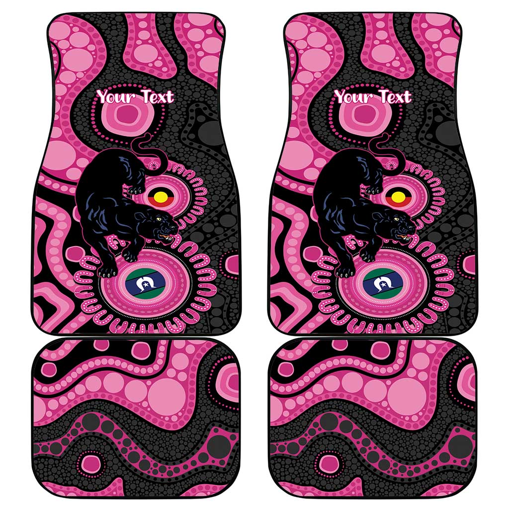Panthers NAIDOC Week 2026 Personalised Car Mats 50 Years of Deadly Aboriginal Art Pink