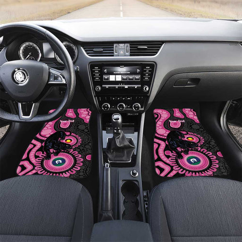 Panthers NAIDOC Week 2026 Personalised Car Mats 50 Years of Deadly Aboriginal Art Pink