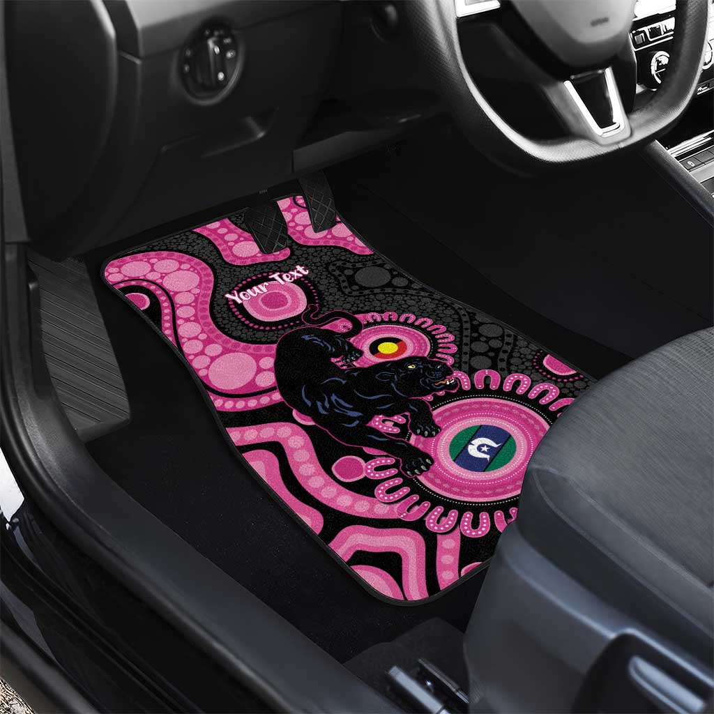 Panthers NAIDOC Week 2026 Personalised Car Mats 50 Years of Deadly Aboriginal Art Pink