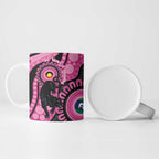 Panthers NAIDOC Week 2026 Personalised Ceramic Mug 50 Years of Deadly Aboriginal Art Pink