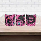 Panthers NAIDOC Week 2026 Personalised Ceramic Mug 50 Years of Deadly Aboriginal Art Pink