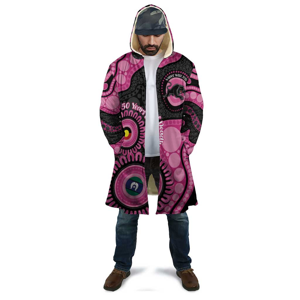 Panthers NAIDOC Week 2026 Personalised Cloak 50 Years of Deadly Aboriginal Art Pink