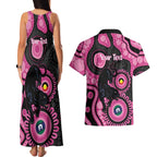 Panthers NAIDOC Week 2026 Personalised Couples Matching Tank Maxi Dress and Hawaiian Shirt 50 Years of Deadly Aboriginal Art Pink