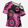 Panthers NAIDOC Week 2026 Personalised Cross Shoulder Shirt 50 Years of Deadly Aboriginal Art Pink