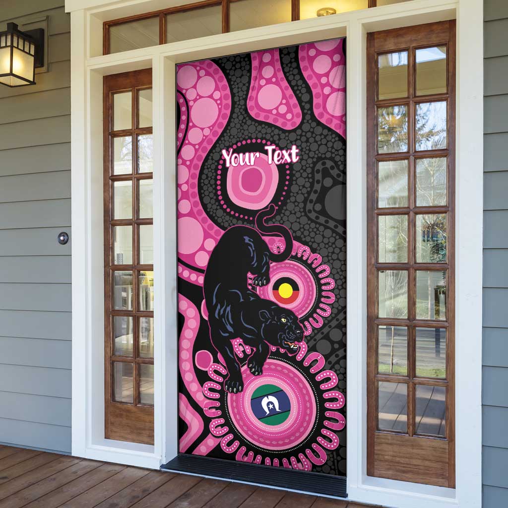 Panthers NAIDOC Week 2026 Personalised Door Cover 50 Years of Deadly Aboriginal Art Pink