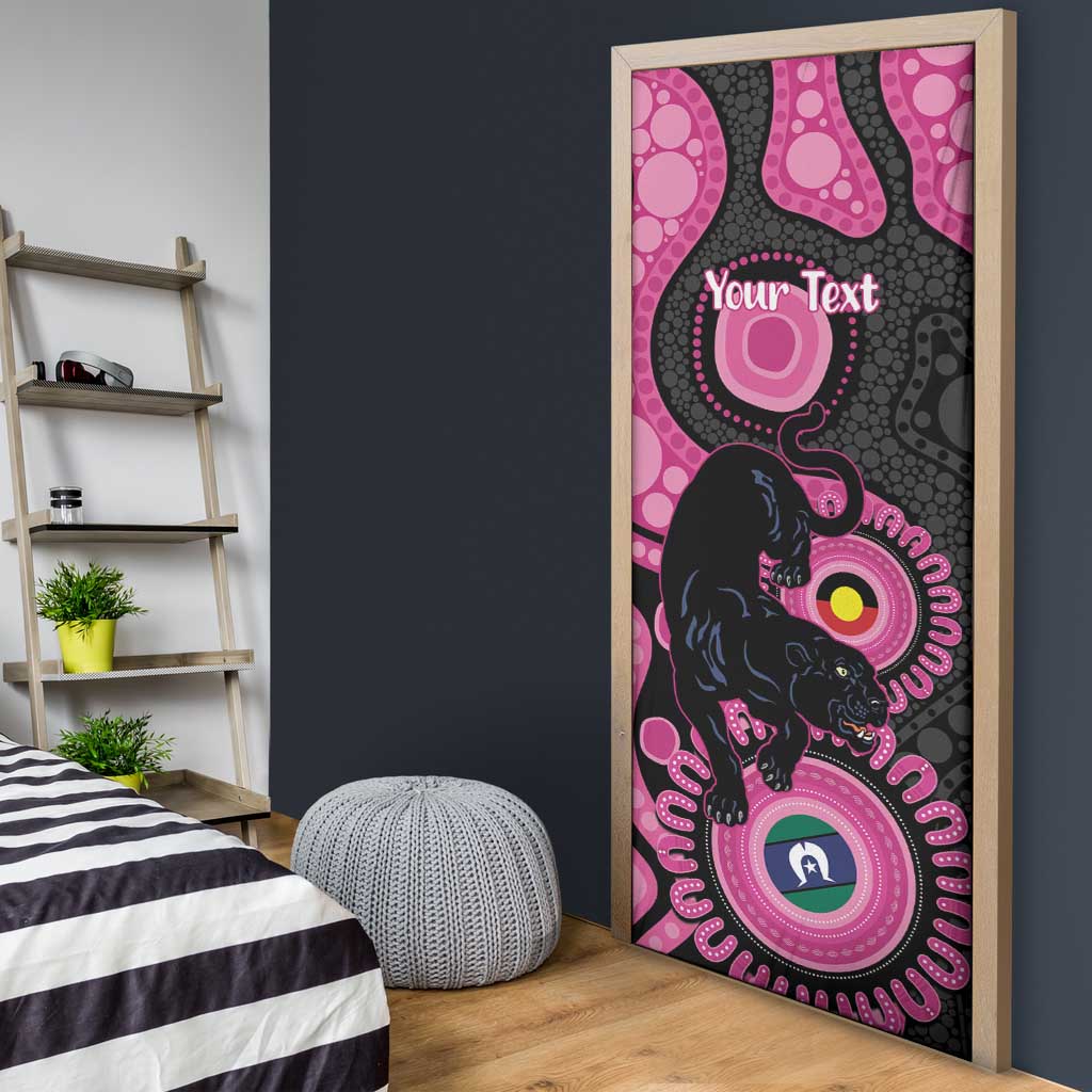 Panthers NAIDOC Week 2026 Personalised Door Cover 50 Years of Deadly Aboriginal Art Pink