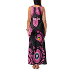 Panthers NAIDOC Week 2026 Personalised Family Matching Tank Maxi Dress and Hawaiian Shirt 50 Years of Deadly Aboriginal Art Pink